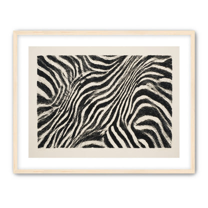 Zebra stripes across the frame