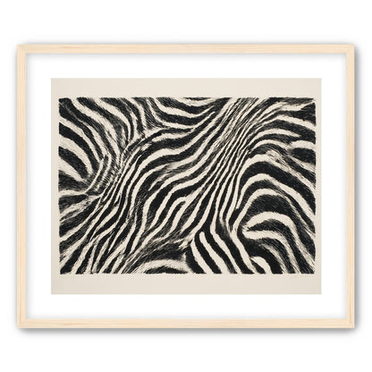 Zebra stripes across the frame