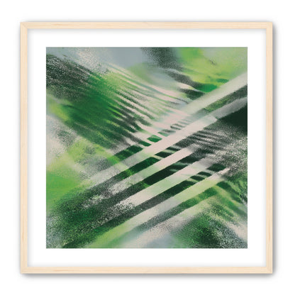 White X across green field