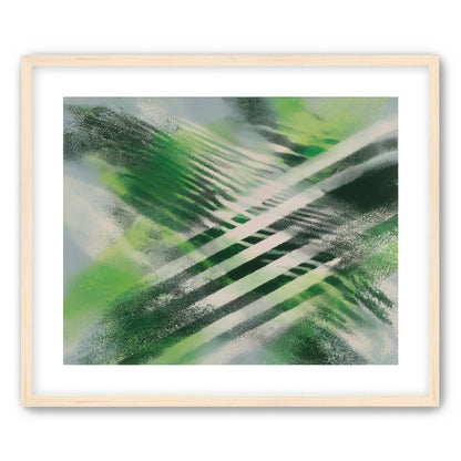 White X across green field