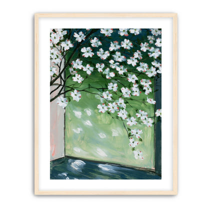 Blossoms at the windowpane