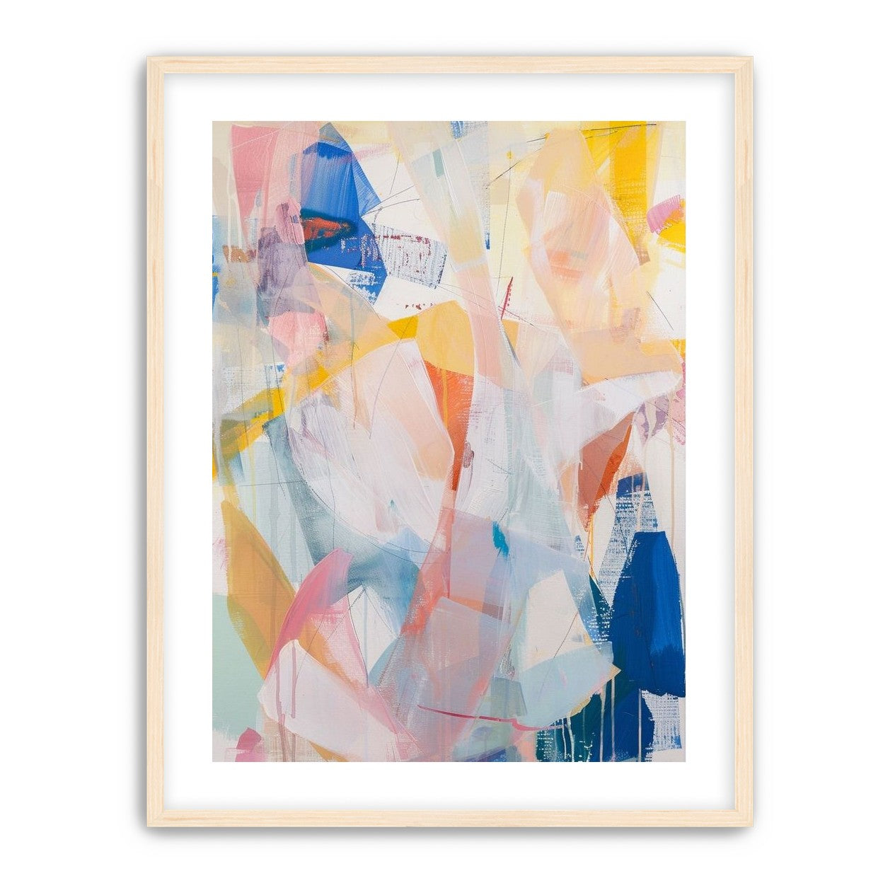 Translucent layers on canvas