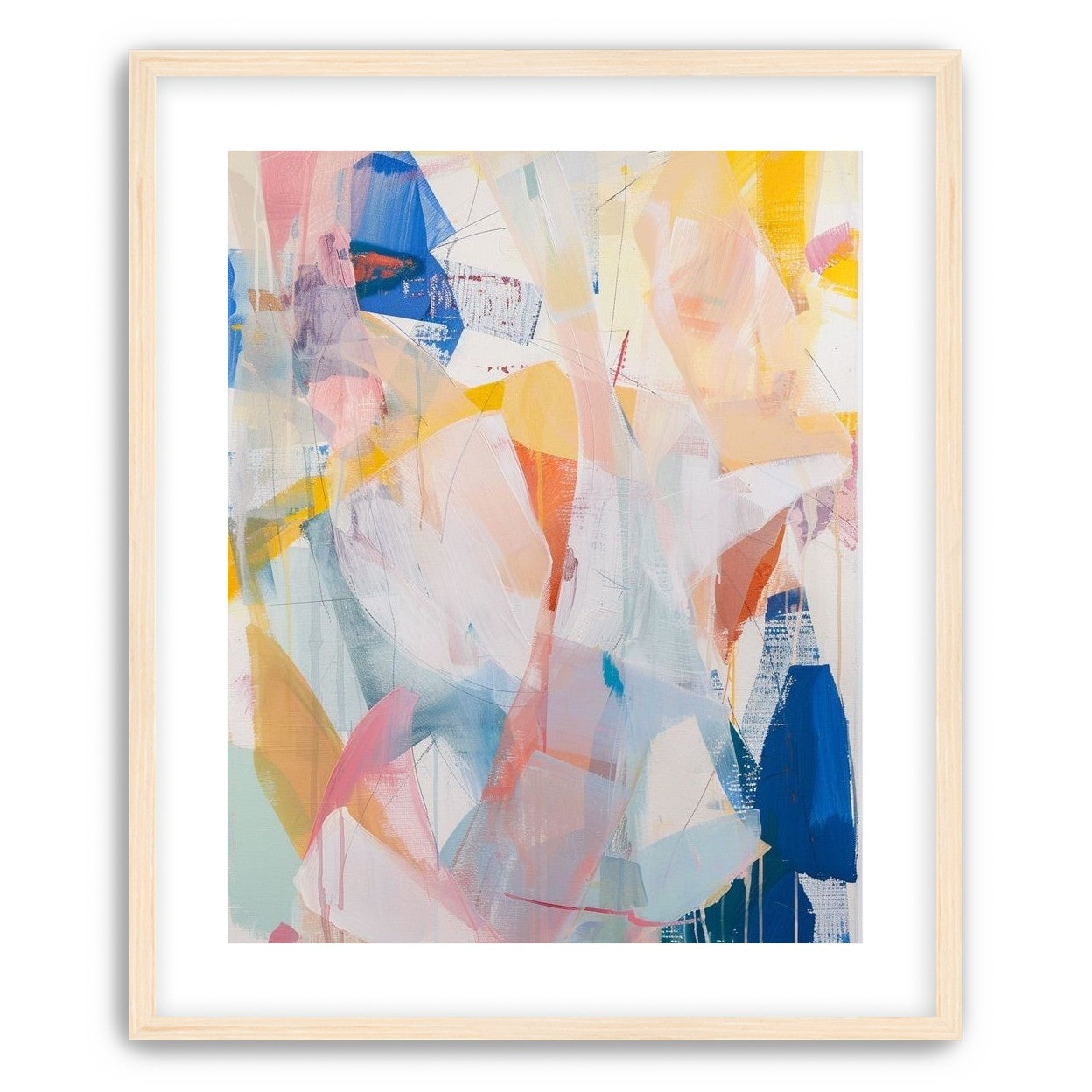 Translucent layers on canvas