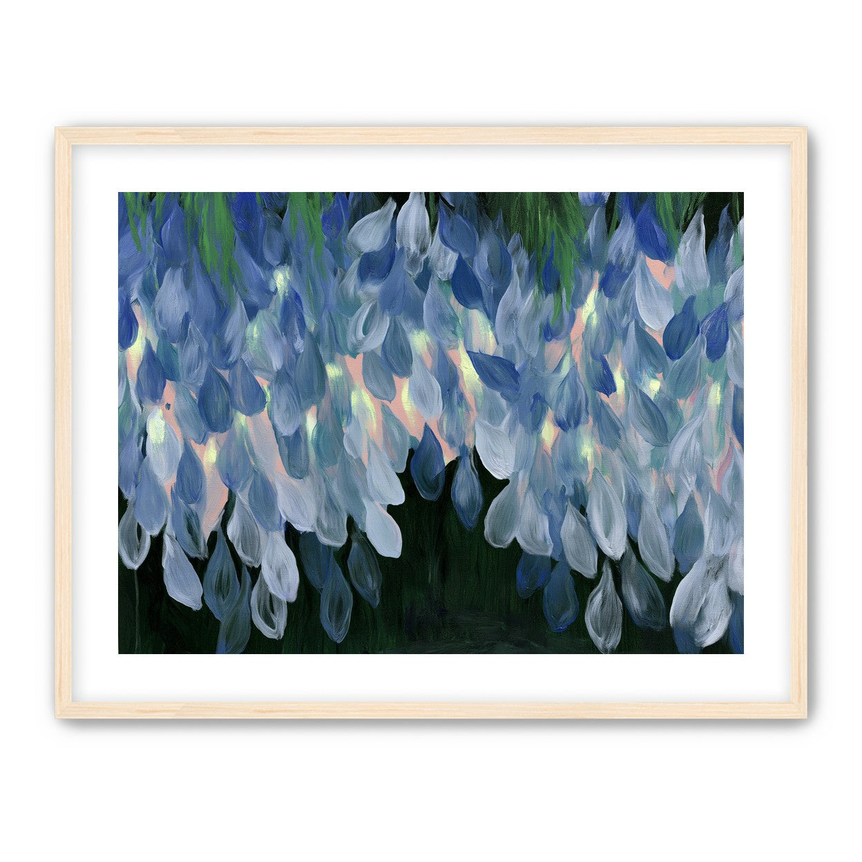 Wisteria over still water