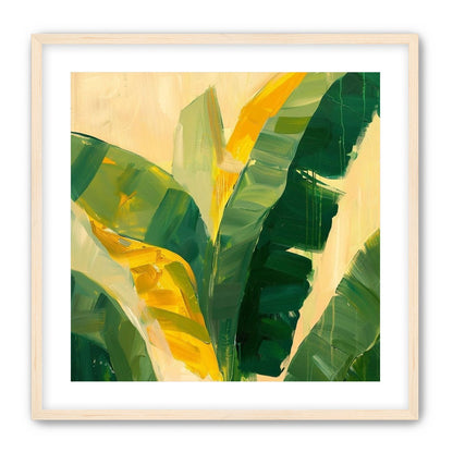 Yellow breaks through green leaves