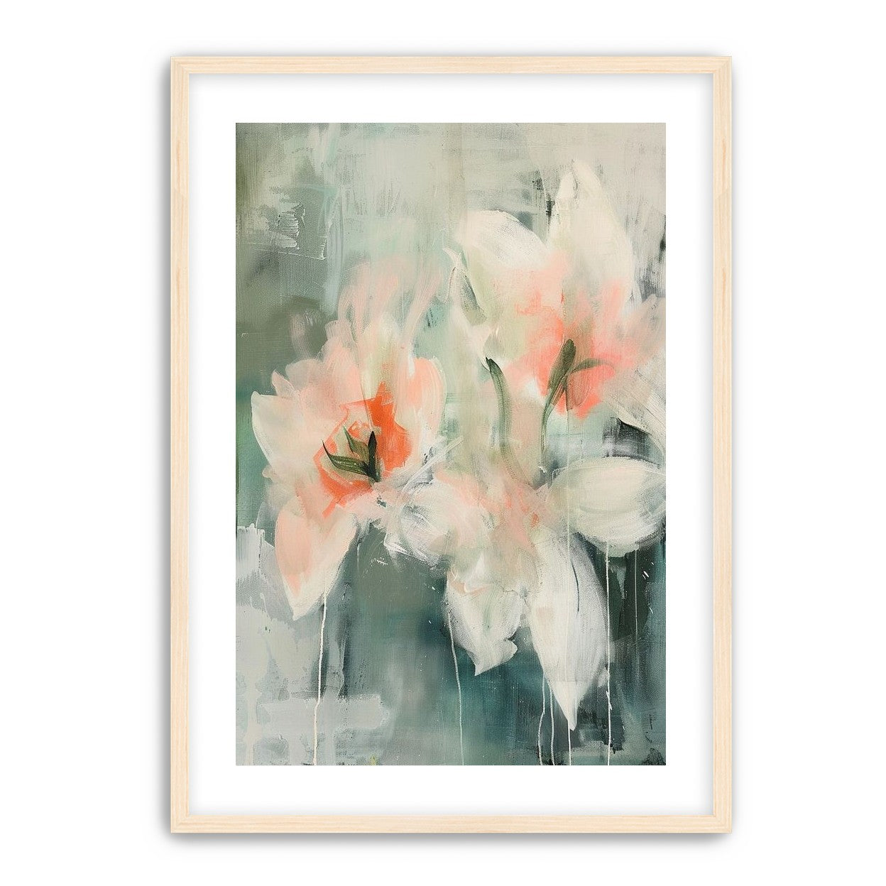 Pale blooms in quiet paint