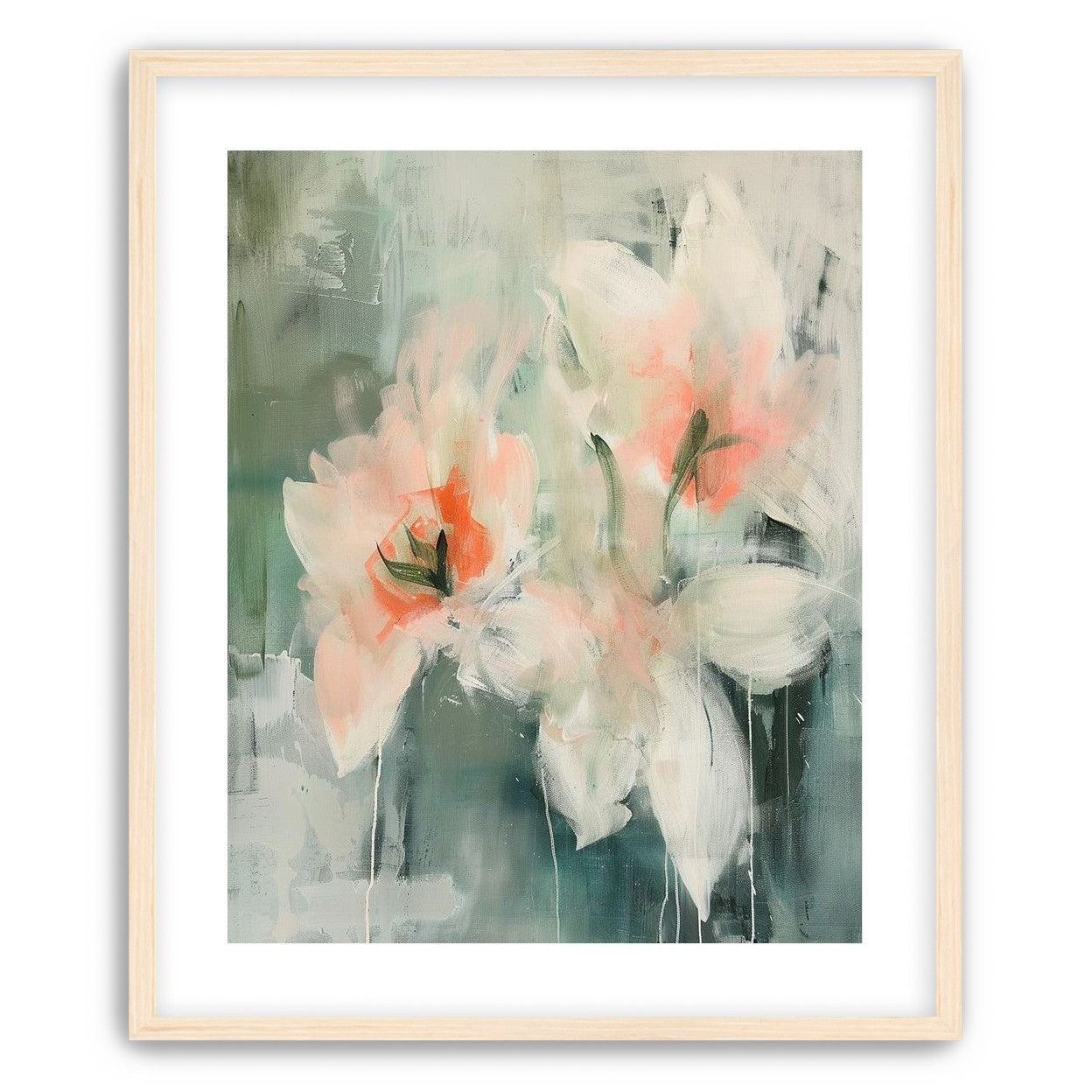 Pale blooms in quiet paint