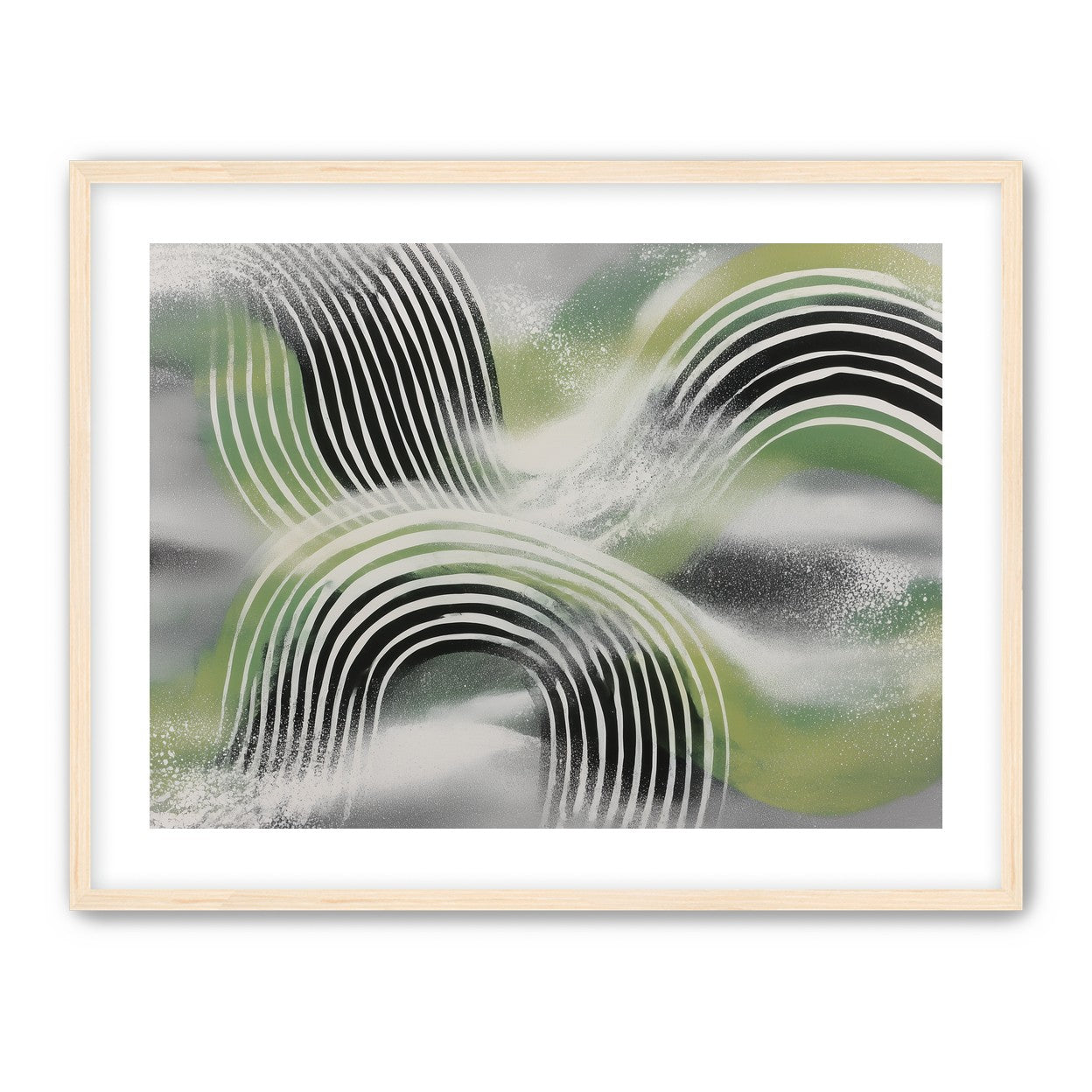 Stripes within the green haze