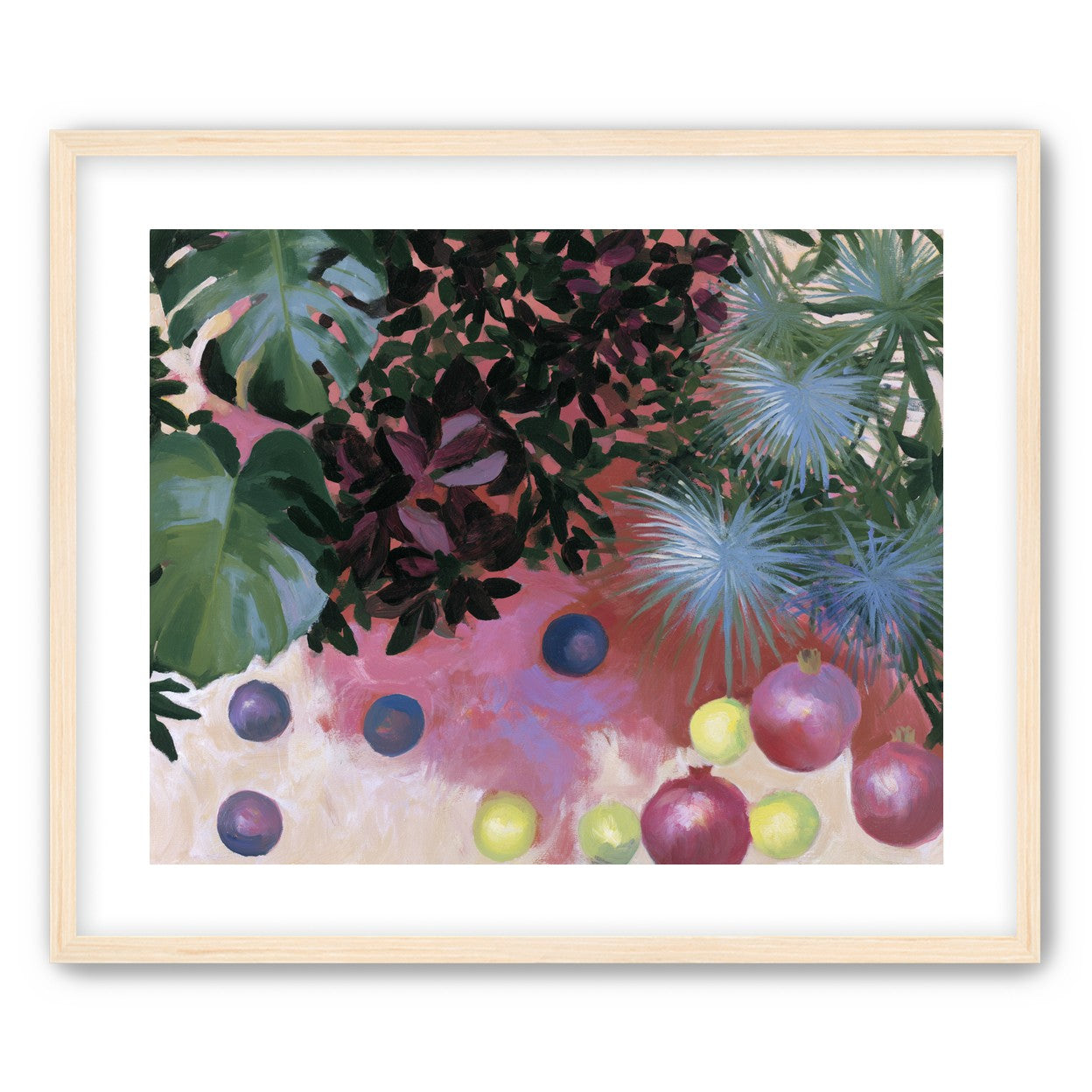 Fruit under heavy leaves