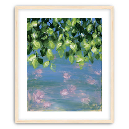 Petals under the leaves