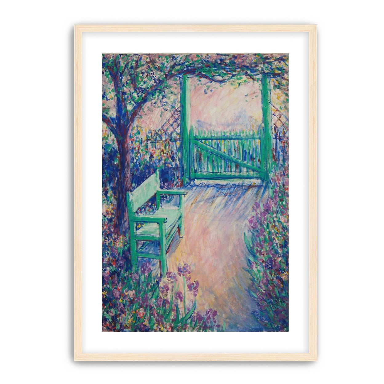 Green chair within the porch