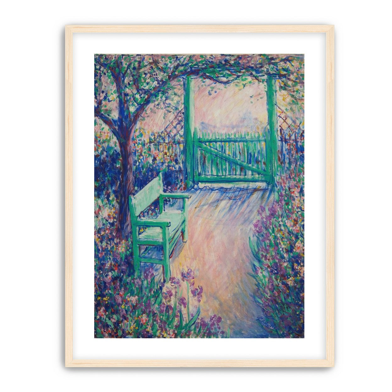 Green chair within the porch