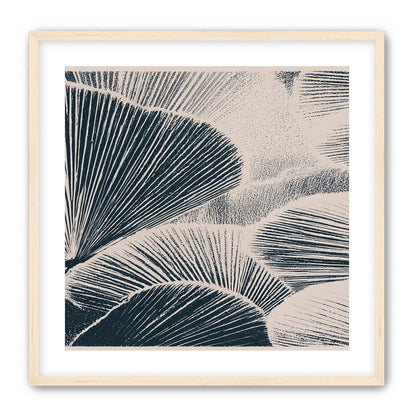 Ink shadows on palm fronds