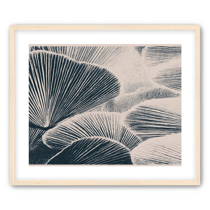 Ink shadows on palm fronds