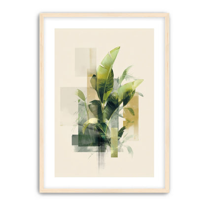 Leaves through quiet panels
