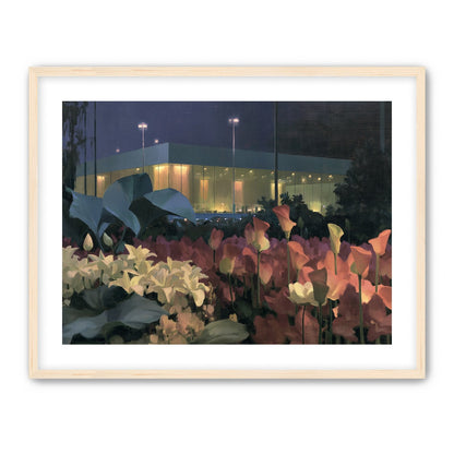 Calla lilies by the glass hall