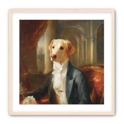 A dog in formal wear