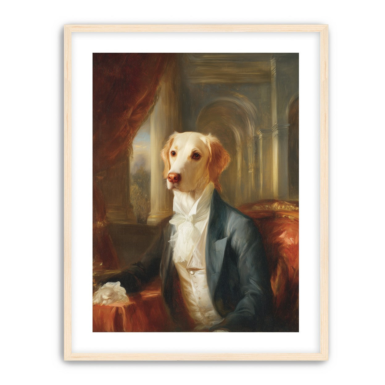 A dog in formal wear
