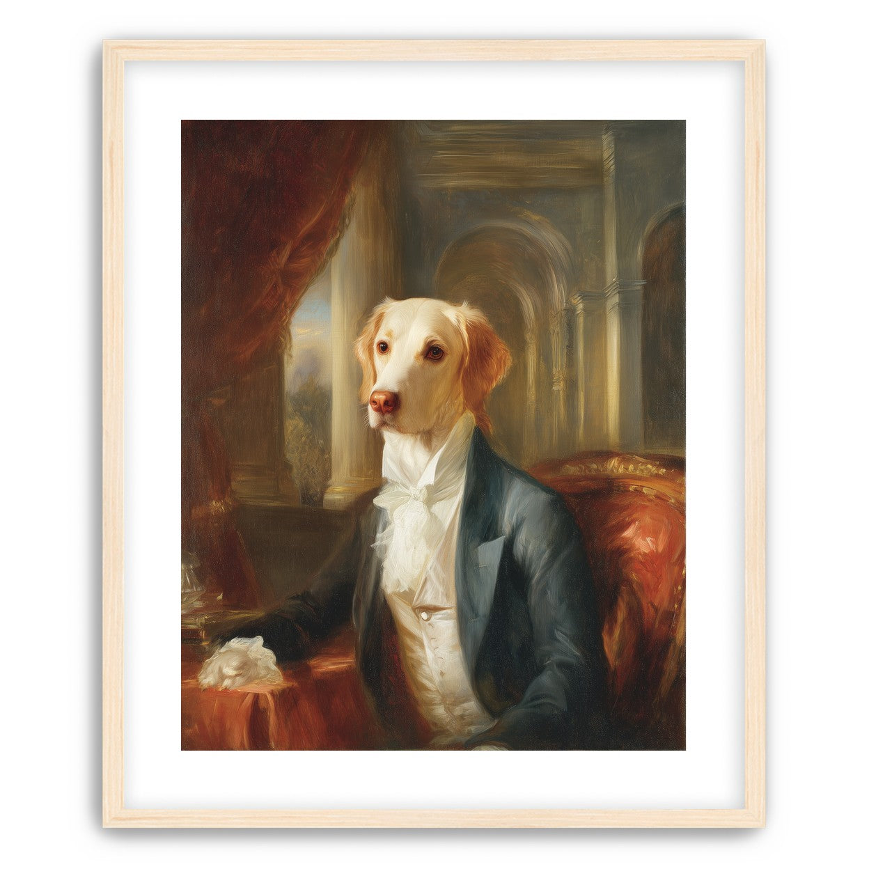 A dog in formal wear
