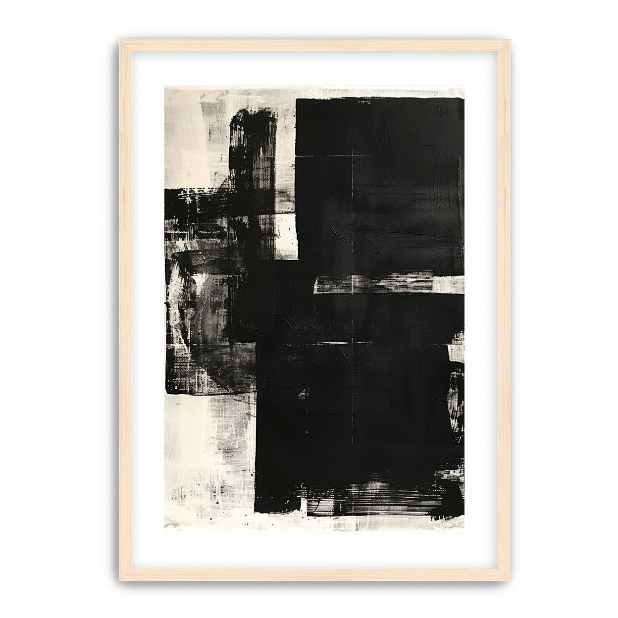 Black weight on pale ground