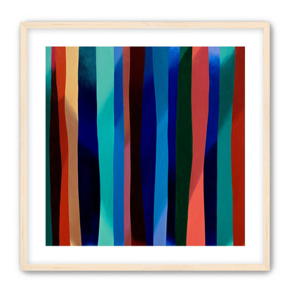 Blue shadow under bright stripes