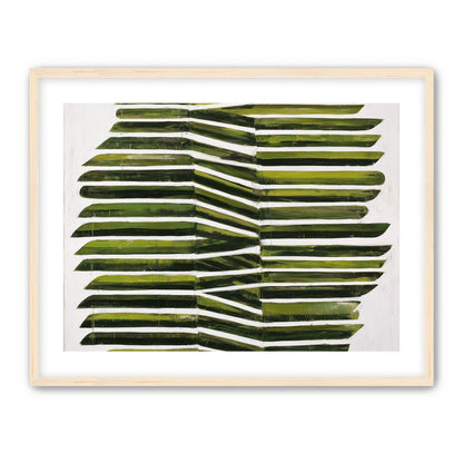 Olive bands with a crease