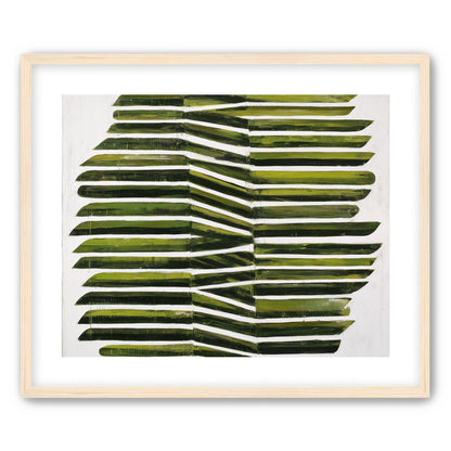 Olive bands with a crease