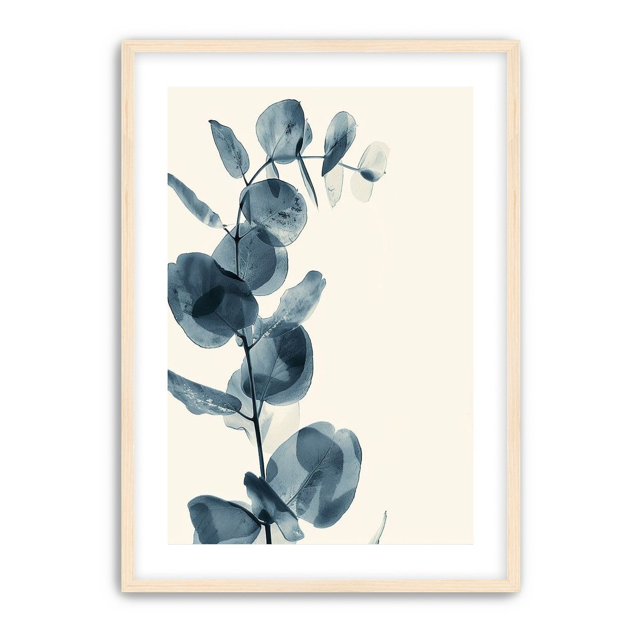 Blue leaves in quiet air