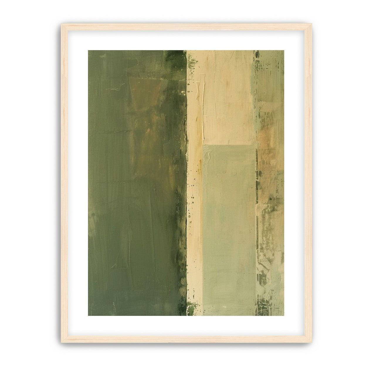 Pale seam in olive field