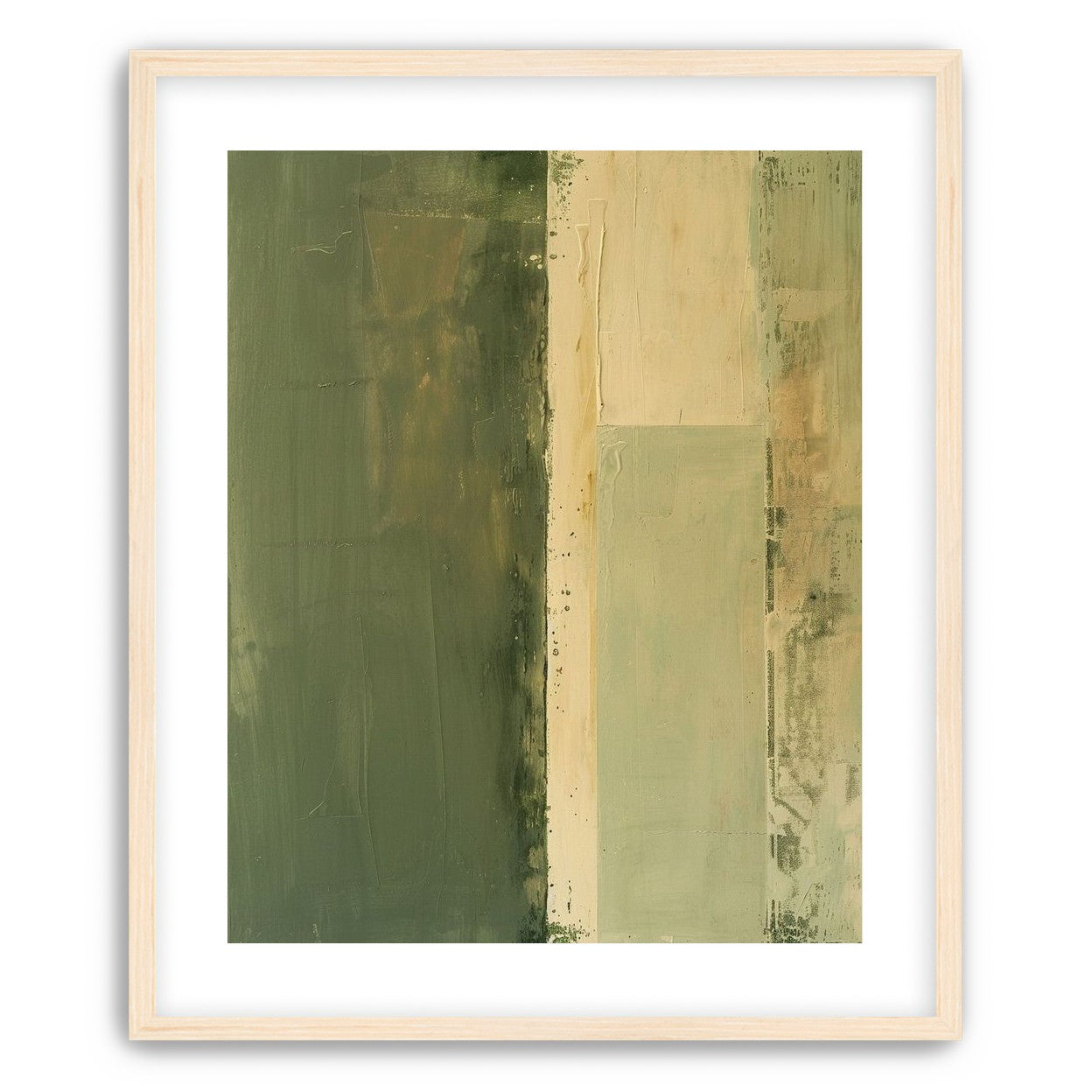 Pale seam in olive field
