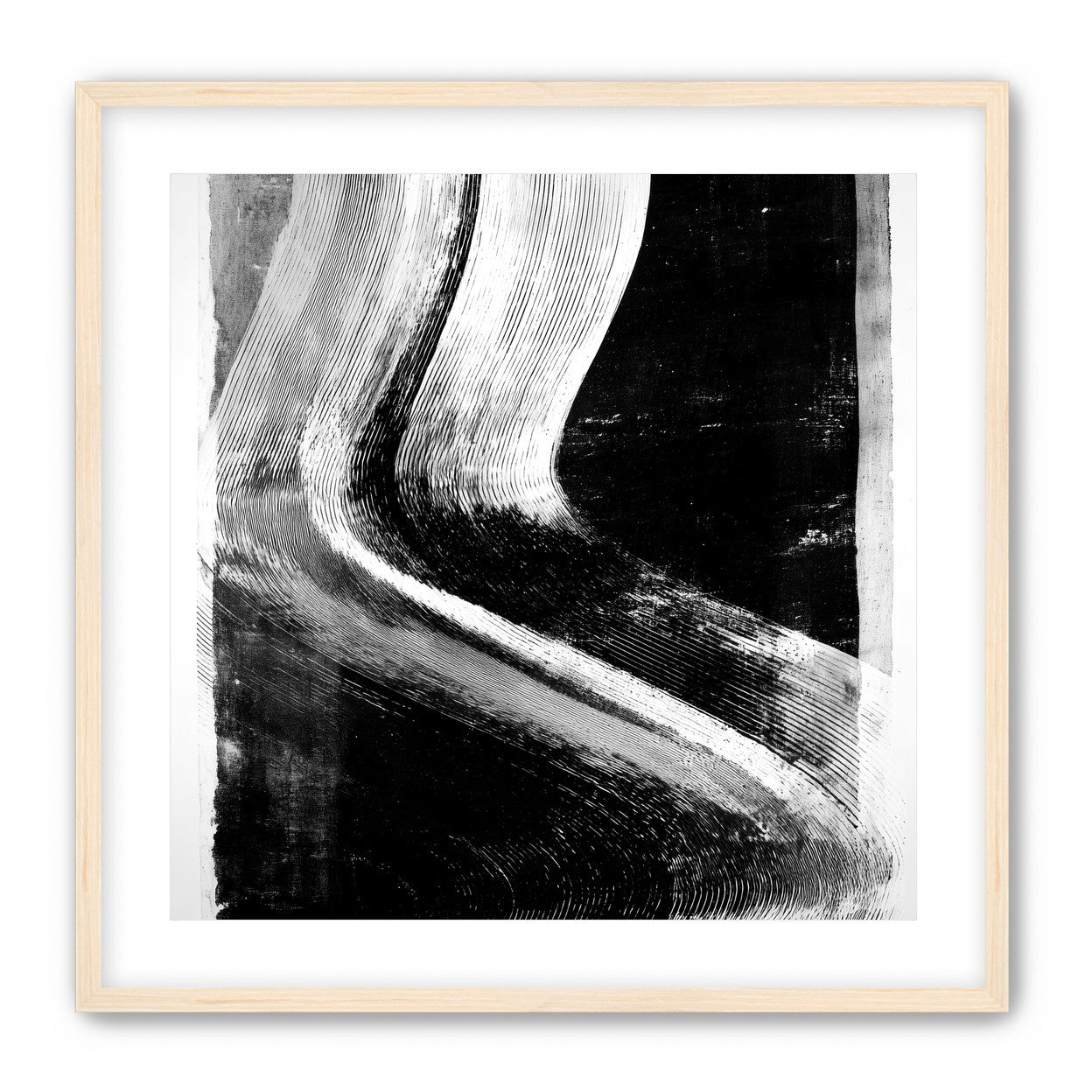 White sweep through black