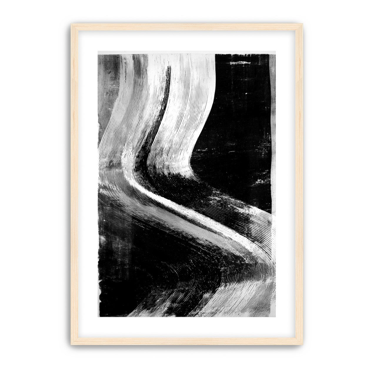 White sweep through black