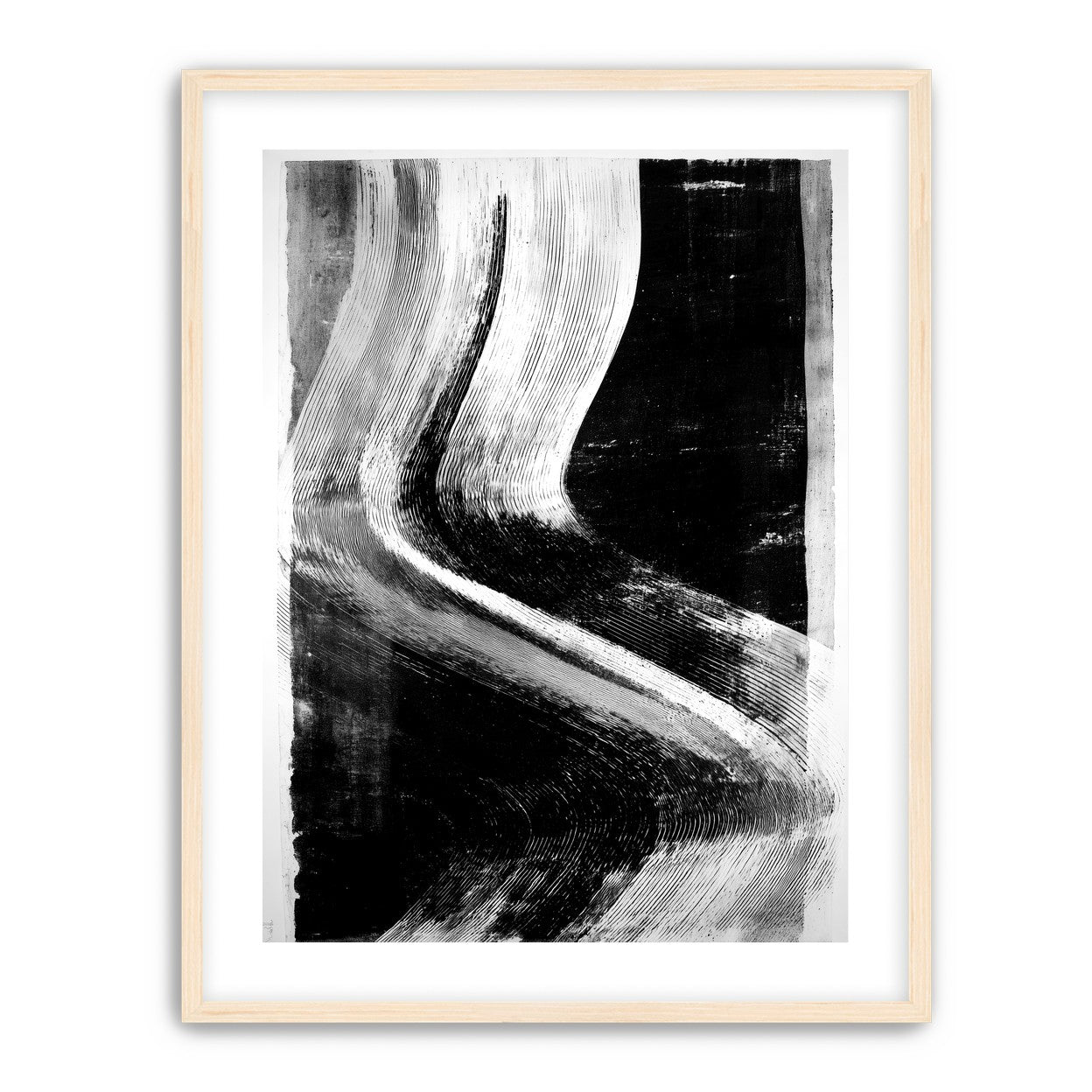 White sweep through black