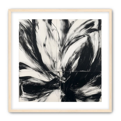 Black surges through white