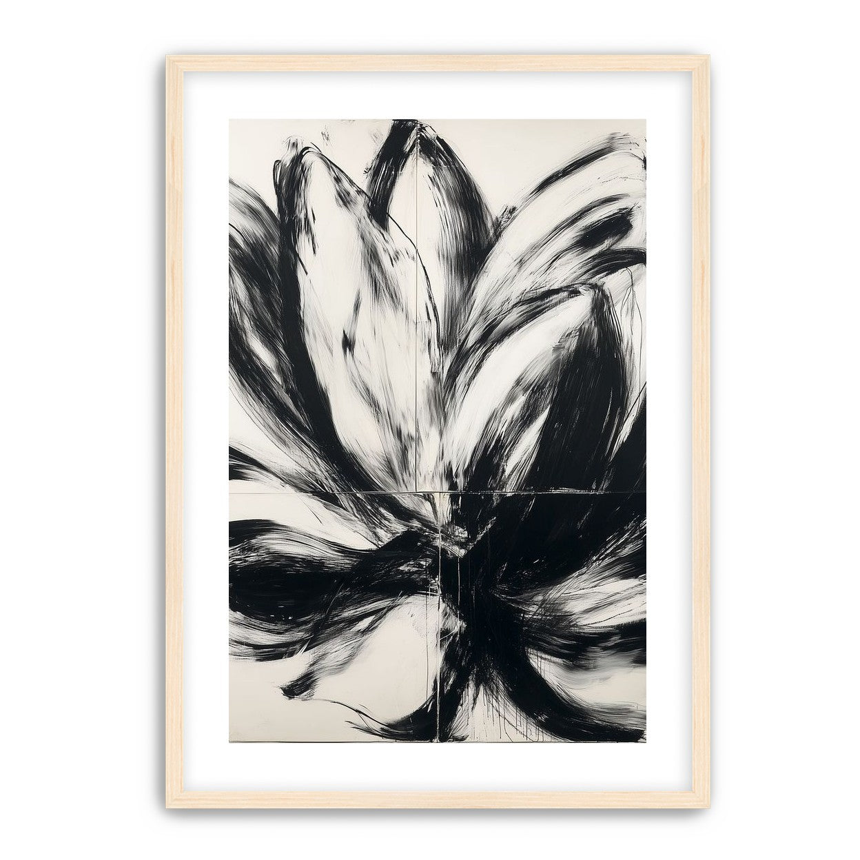 Black surges through white