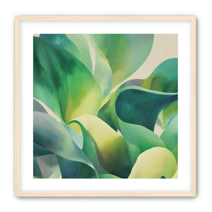 Green leaves in soft light