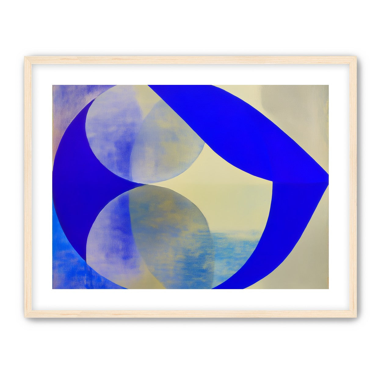 Cobalt loop on beige