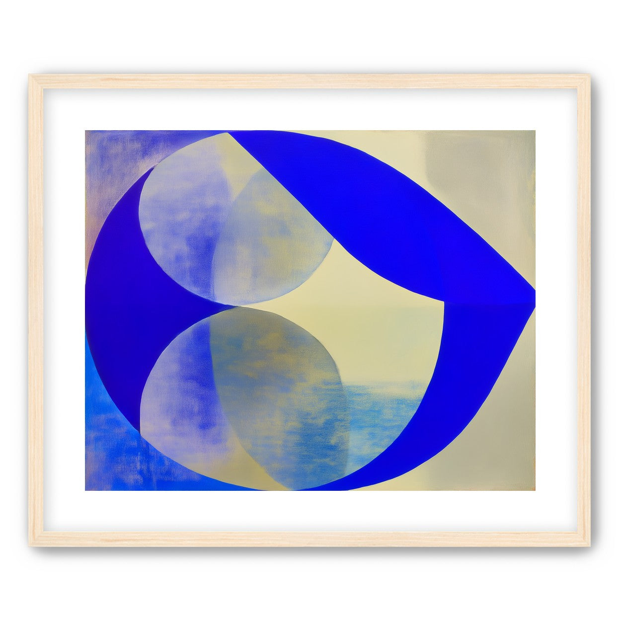 Cobalt loop on beige
