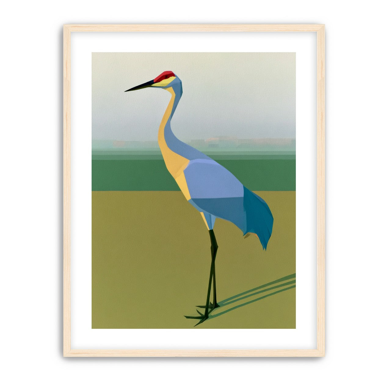 Still crane in flat light