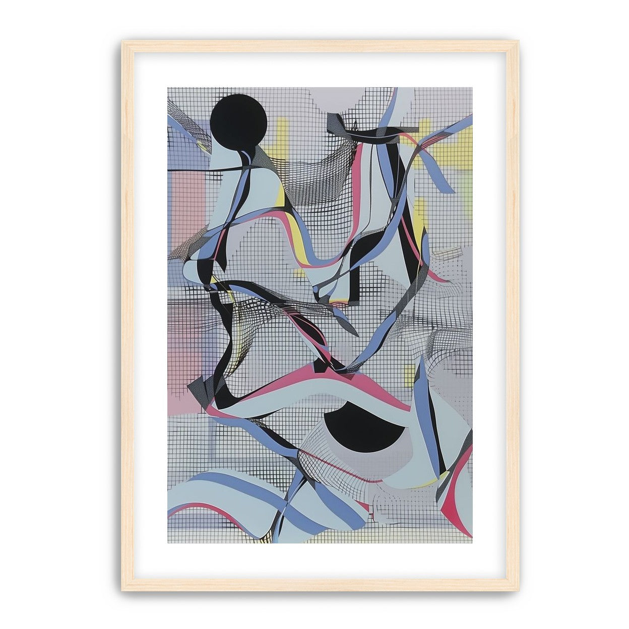 Ribbons snagged in the grid