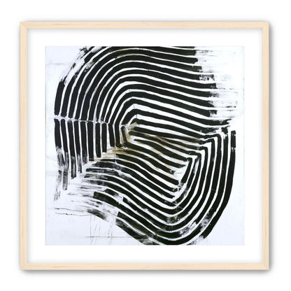 Black bands turning inward