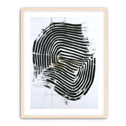 Black bands turning inward