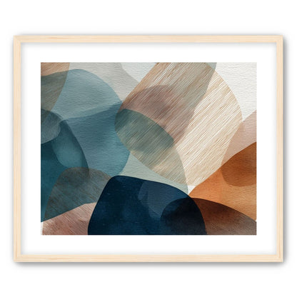 Translucent Ovals with Diagonal Grain