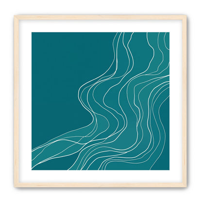 Ink Traced on Teal Surface