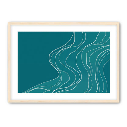 Ink Traced on Teal Surface