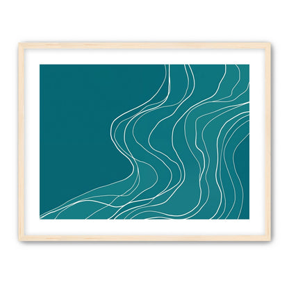 Ink Traced on Teal Surface