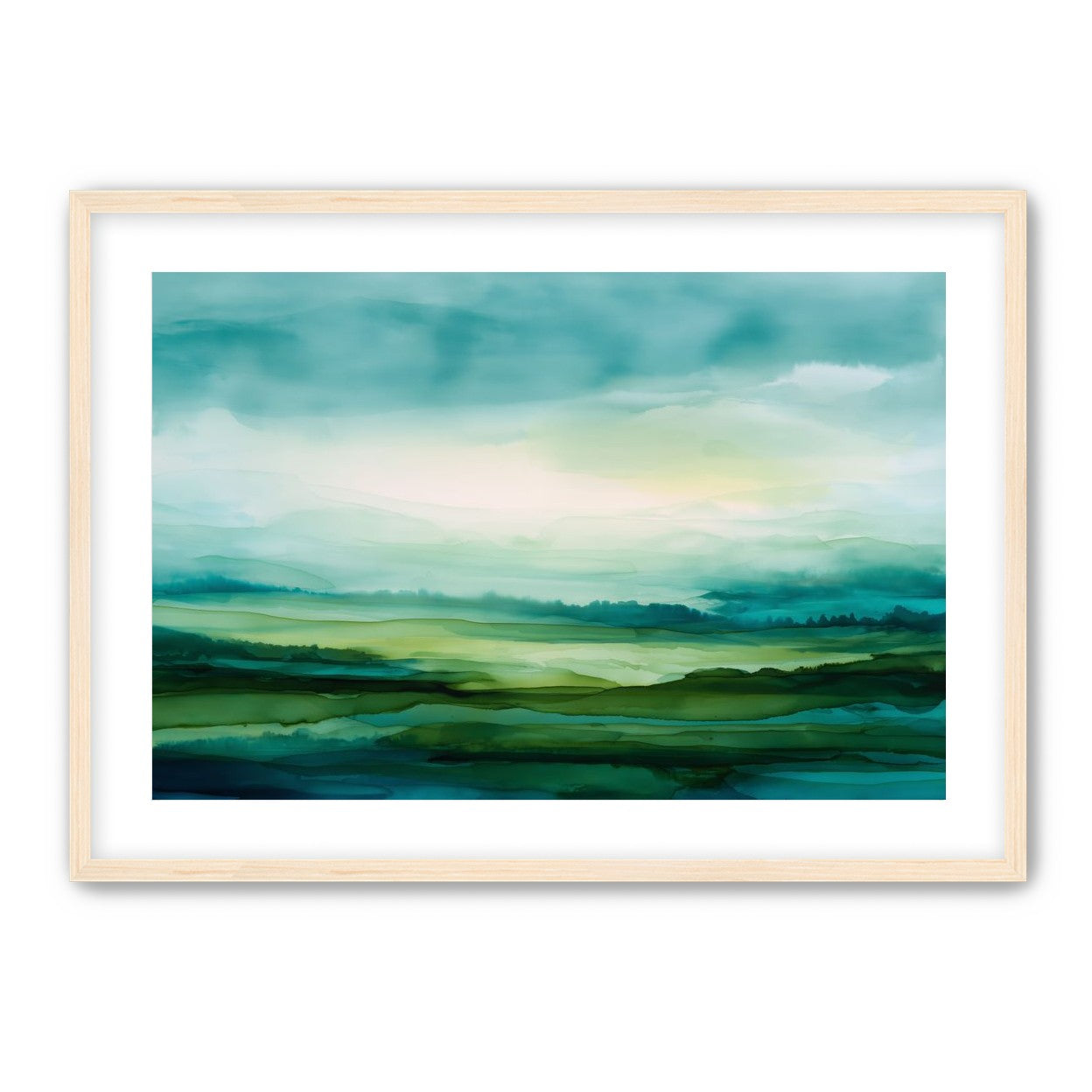 Emerald Bleeding into Teal