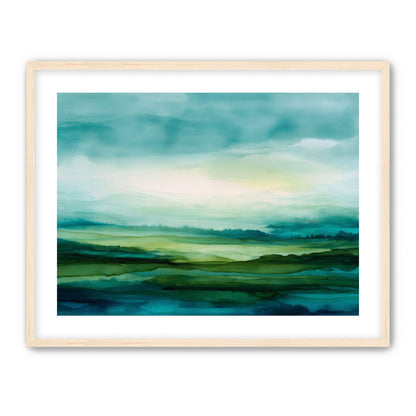 Emerald Bleeding into Teal