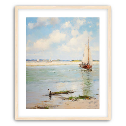 Sailboats at Peaceful Dawn