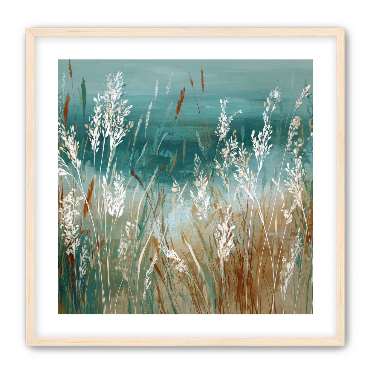 White Meadow Grasses Before Water |